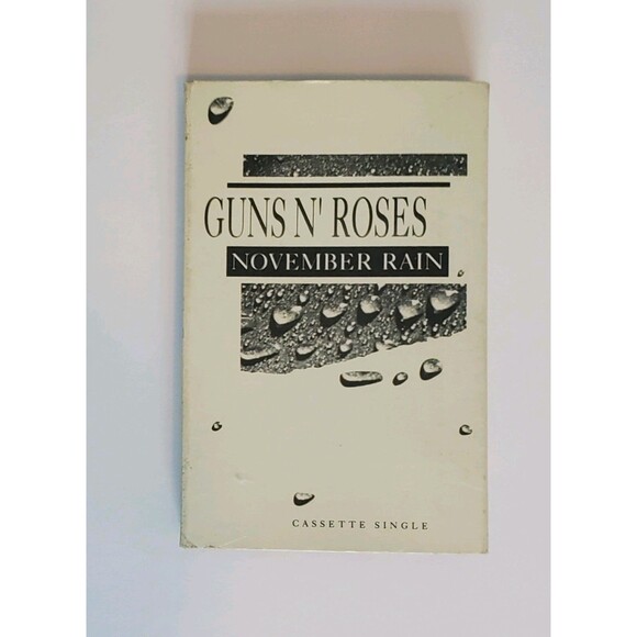 Guns N Roses Cassette Single November Rain And Sweet Child O Mine Geffen Records - Picture 1 of 4